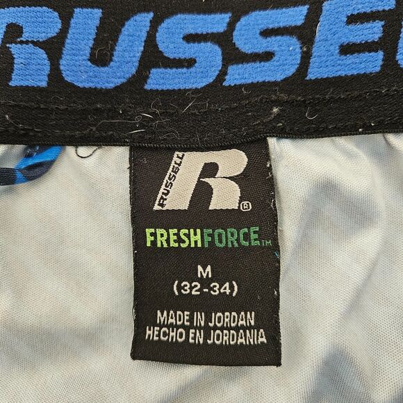 Russell Fresh Force Athletic Shorts Mens M 34-36 Blue Black Dri-Power Pockets - Picture 3 of 11